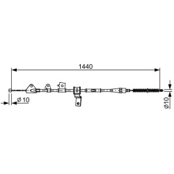 trosas, stovėjimo stabdys
                                BOSCH                                                1 987 482 647