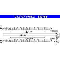trosas, stovėjimo stabdys
                                ATE                                24-3727-0756-2, ATE, 24-3727-07