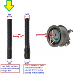Smeigė varžtas įtempiklio
                                VAG                                03G109459, VAG, 03G109459, au