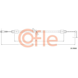 trosas, stovėjimo stabdys
                                COFLE                                                92.10.9868, N