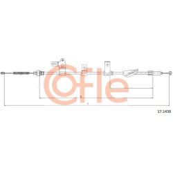 trosas, stovėjimo stabdys
                                COFLE                                                92.17.1438, N