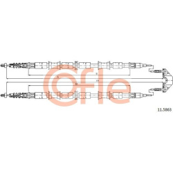 trosas, stovėjimo stabdys
                                COFLE                                                92.11.5863, N