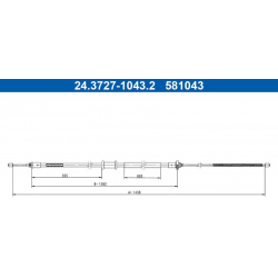 trosas, stovėjimo stabdys
                                ATE                                                24-3727-1043-2,