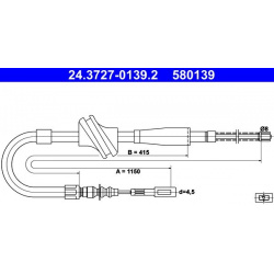 trosas, stovėjimo stabdys
                                ATE                                                24.3727-0139.2,