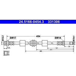 Stabdžių žarnelė
                                ATE                                                24-5166-0454-3, ATE, 