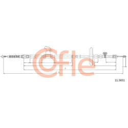 trosas, stovėjimo stabdys
                                COFLE                                                92.11.5831, N