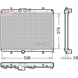 radiatorius, variklio aušinimas
                                DENSO                                                DRM0700