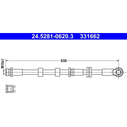 stabdžių žarnelė
                                ATE                                                24-5281-0620-3, ATE, 