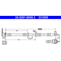 stabdžių žarnelė
                                ATE                                                24.5281-0656.3, ATE, 