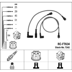 uždegimo laido komplektas
NGK 7242, NGK, 7242