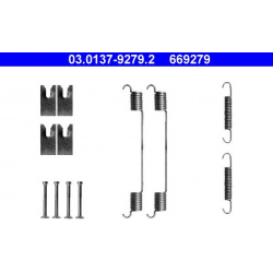 priedų komplektas, stabdžių trinkelės
ATE