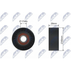 įtempiklio skriemulys, V formos rumbuotas diržas
                                NTY-SPEC                                RN