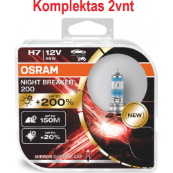 Osram lemputės H7 12V NIGHT BREAKER +200% kompl. 2vnt
                                OSRAM                                O
