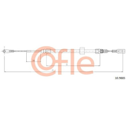 trosas, stovėjimo stabdys
                                COFLE                                                92.10.9885, N