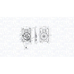 ventiliatorius, radiatoriaus
                                MAGNETI MARELLI                                069422857010, MAG