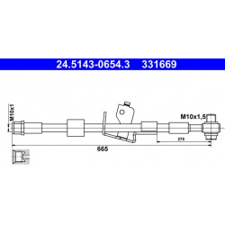stabdžių žarnelė
                                ATE                                                24.5143-0654.3, ATE, 