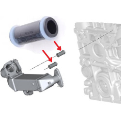 Tarpinė vamzdelis EGR aušintuvo
                                BMW                                11717799853, BMW, 117177
