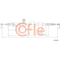 trosas, stovėjimo stabdys
                                COFLE                                                92.12.0101, N