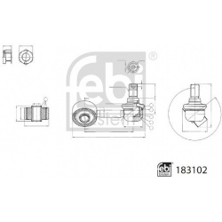 stabilizatoriaus traukė
                                FEBI BILSTEIN                                                183102,