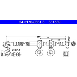 Stabdžių žarnelė
                                ATE                                                24-5176-0661-3, ATE, 