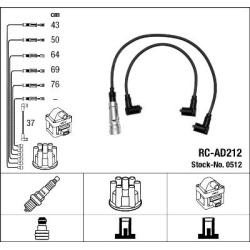 uždegimo laido komplektas
                                NGK                                                0512, NGK, 0512