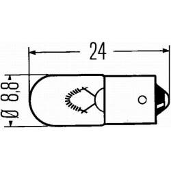 lemputė, salono apšvietimas HEAVY DUTY
                                HELLA                                8GP 002 068-241