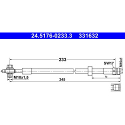 stabdžių žarnelė
                                ATE                                                24-5176-0233-3, ATE, 