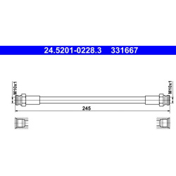 stabdžių žarnelė
                                ATE                                                24-5201-0228-3, ATE, 