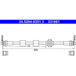 stabdžių žarnelė
                                ATE                                                24.5204-0351.3, ATE, 