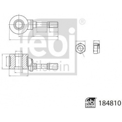 stabilizatoriaus traukė
                                FEBI BILSTEIN                                                184810,