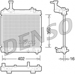 radiatorius, variklio aušinimas
                                DENSO                                DRM47027, DENSO, DRM470