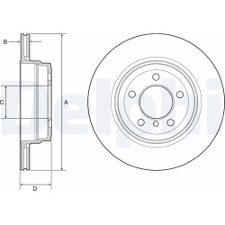 stabdžių diskas (1vnt)
DELPHI BG4937C, Nenur
