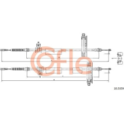 trosas, stovėjimo stabdys
                                COFLE                                                92.10.5359, N