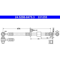 stabdžių žarnelė
                                ATE                                                24.5298-0475.3, ATE, 