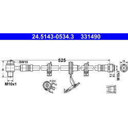 stabdžių žarnelė
                                ATE                                                24-5143-0534-3, ATE, 