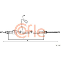 trosas, stovėjimo stabdys
                                COFLE                                92.11.5669, Nenurodytas gamin