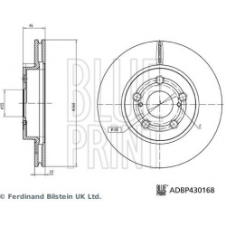 stabdžių diskas (1vnt)
                                BLUE PRINT                                                ADBP430168