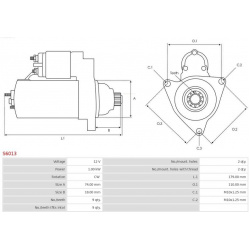 starteris Brand new AS-PL
                                S6013, AS-PL, S6013, auto detalė