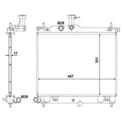 Aušinimo radiatorius
                                NRF                                                53029, NRF, 53029, a
