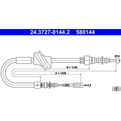 trosas, stovėjimo stabdys
                                ATE                                24-3727-0144-2, ATE, 24-3727-01