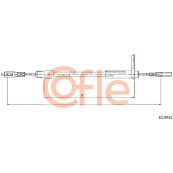trosas, stovėjimo stabdys
                                COFLE                                                92.10.9442, N