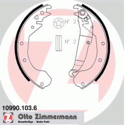 stabdžių trinkelių komplektas
                                ZIMMERMANN                                                10
