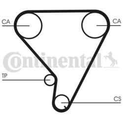 paskirstymo diržas
                                CONTINENTAL CTAM                                                CT1033, C