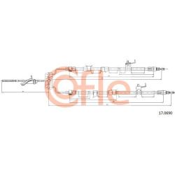 trosas, stovėjimo stabdys
                                COFLE                                                92.17.0690, N