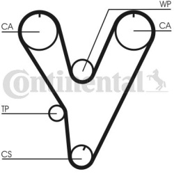 paskirstymo diržas
                                CONTITECH                                                CT805, CONTITECH