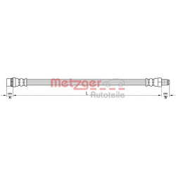 stabdžių žarnelė
                                METZGER                                                4110227, Nenurody