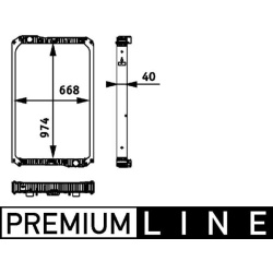 radiatorius, variklio aušinimas BEHR *** PREMIUM LINE ***
                                MAHLE                             