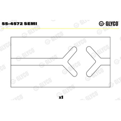 įvorės mažu galu, švaistiklis
                                GLYCO                                55-4572 SEMI, GLYCO, 5