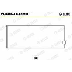 guoliai dideliu galu
                                GLYCO                                                71-3419/4 0.25MM, G