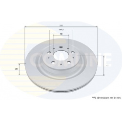 stabdžių diskas (1vnt) Comline
                                ADC5115V, COMLINE, ADC5115V, auto detalė